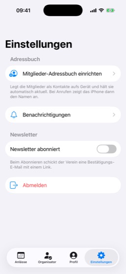 Anleitung zum Adressbuch